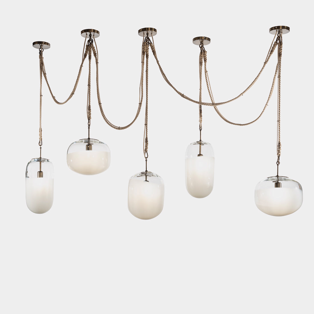 Led Rope Swags Rope Swag Chandelier – Tracy Glover Studio